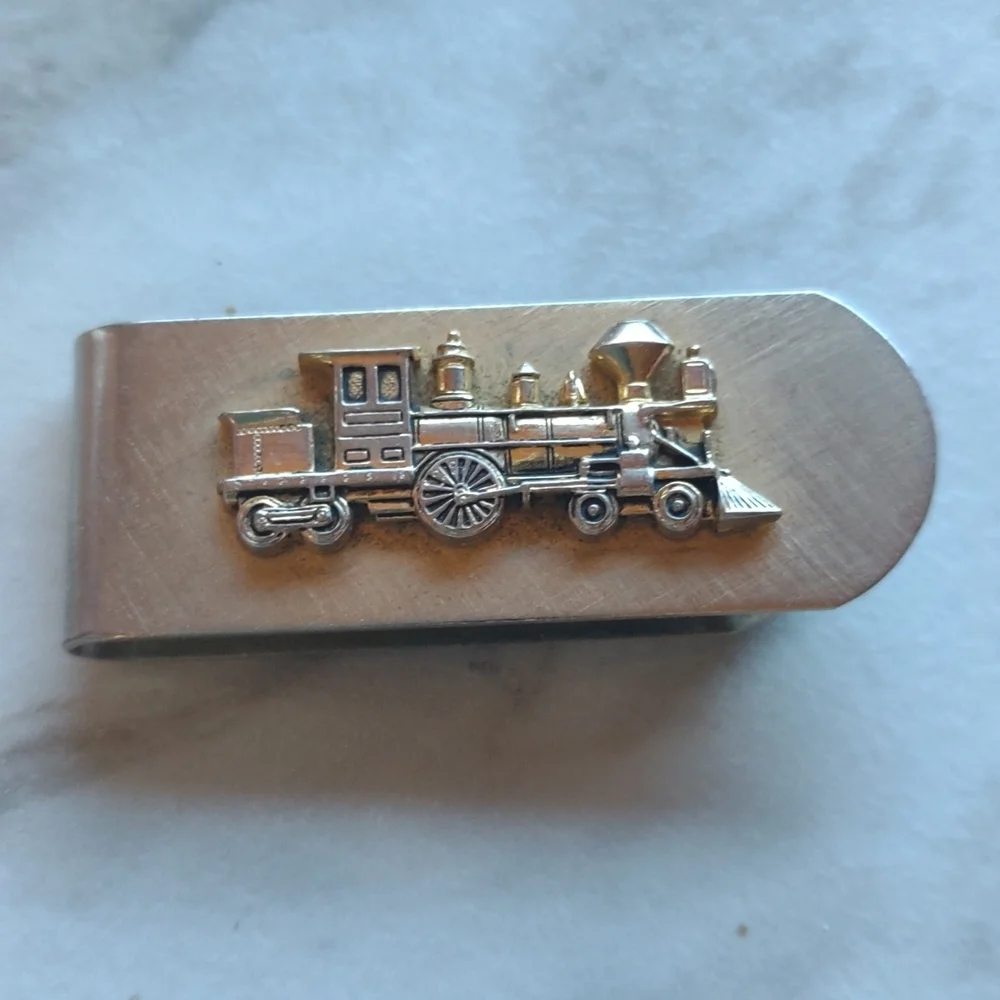 Metal Train Money Clip